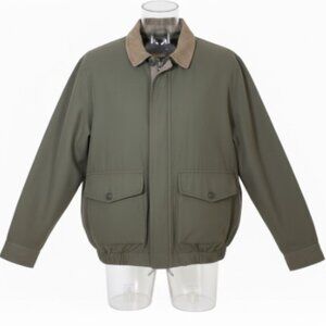 Woolrich Outdoor Utility Jacket Mens XL Moss Green Zip Liner Canvas Barn Coat